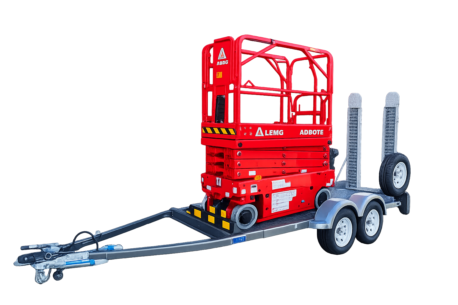 Scissor Lift 5.8m / 19ft w/ EWP Trailer — Electric