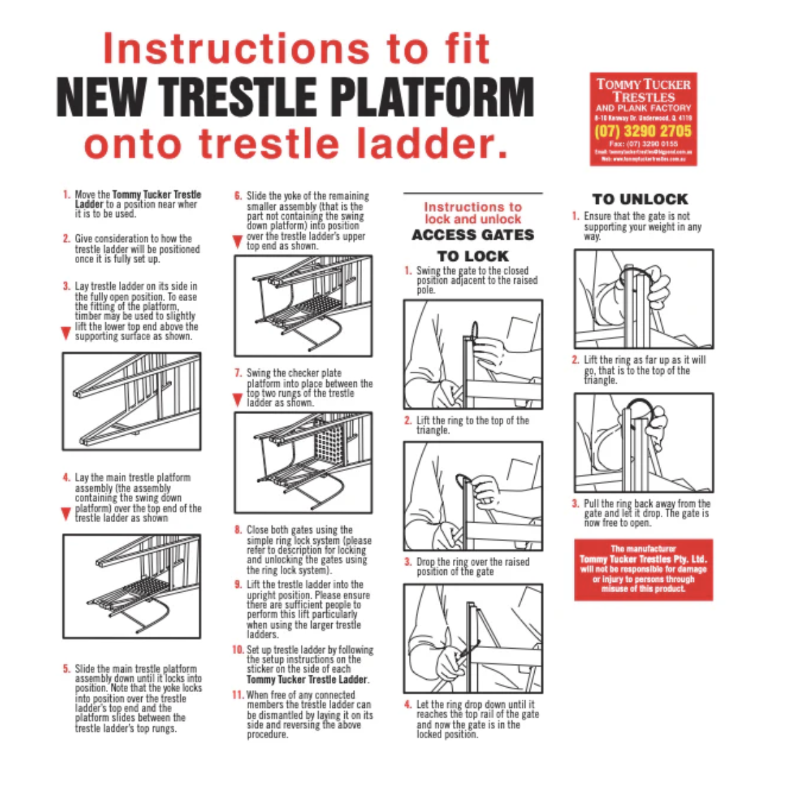 Industrial Platform Ladder 2.4m - 3.3m photo 2